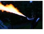 Picture of flamethrower in use